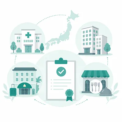 医療・不動産・宿泊業など幅広い業種への対応